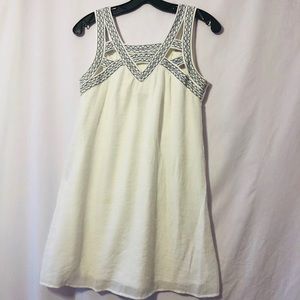 White and navy Dress